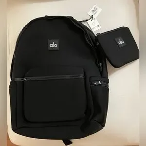 ALO Yoga | Bags | Alo Yoga Nwt Stow Backpack In Black Silver 